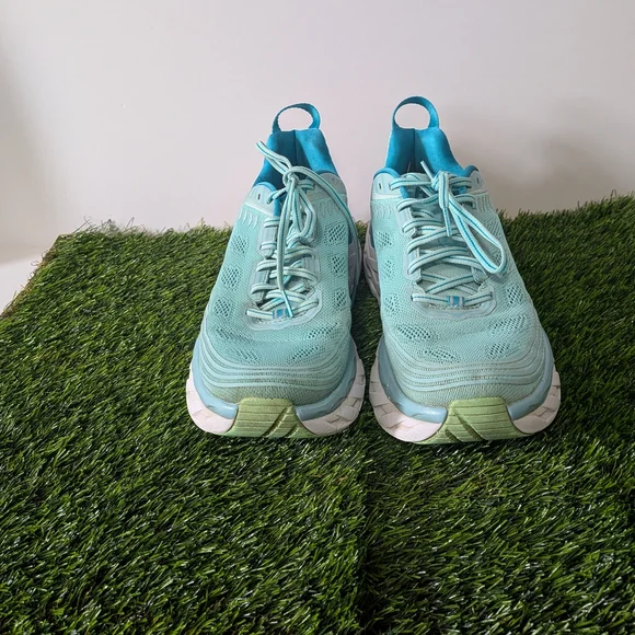 Hoka One One Bondi 6 Women's Sz. 10 Athletic Running Light blue and Aqua F27219K - Picture 3 of 7